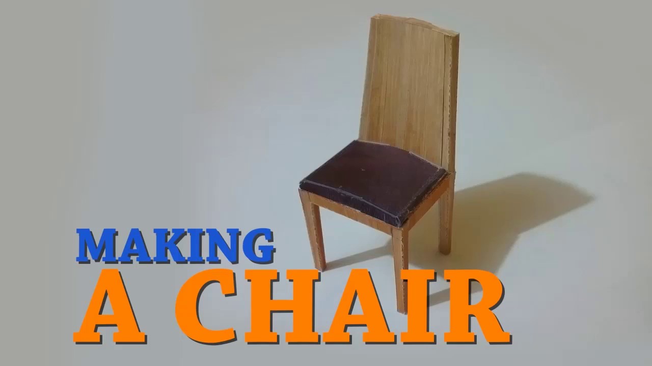How to make a papercraft chair tutorial YouTube