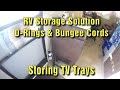 RV Storage Tip D Rings and Bungee Cords