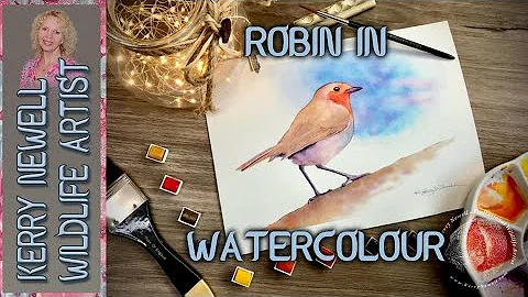 ROBIN IN WATERCOLOUR