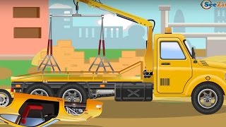 Der Gelbe Abschleppwagen - Lehrreicher Zeichentrickfilm deutsch - Cartoon für Kinder
