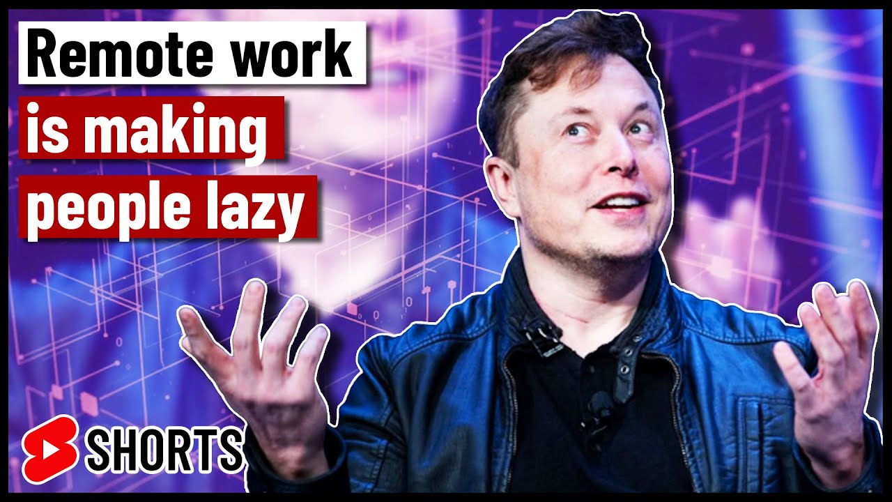 ⁣Elon Musk said remote work is making people lazy