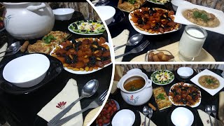مائدة نهاري الأول في رمضان2020،بأطباق متنوعة،إقتصادية،و سهلة التحضير مع فال لعائلتي كيما يمات زمان