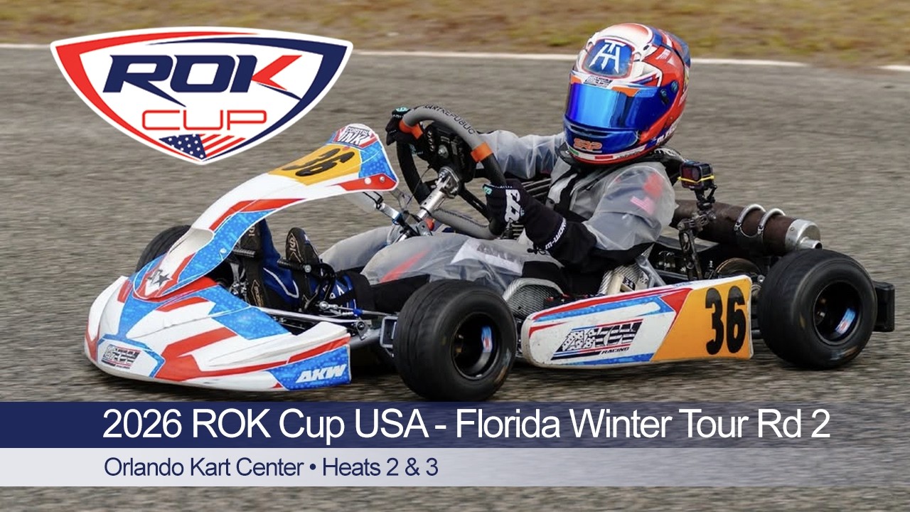 2026 ROK Cup USA Orlando Kart Center Round 2 - Heat 2 & 3