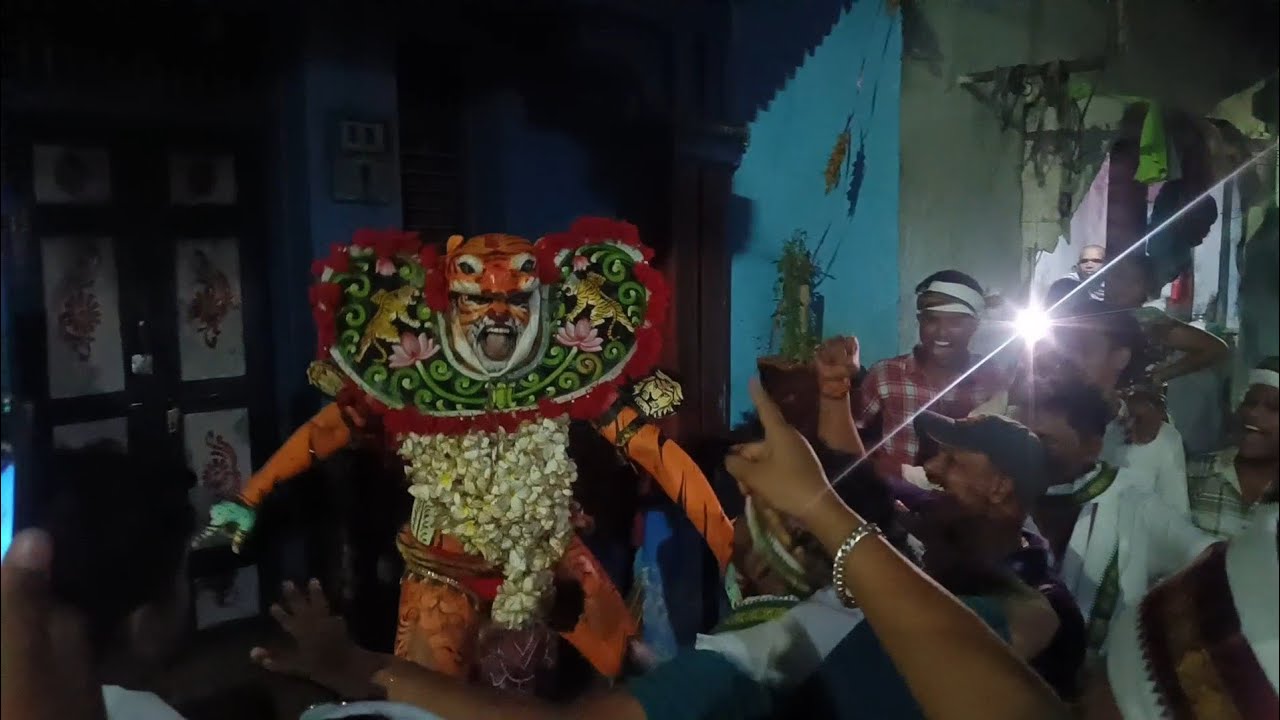 Bagha nacho🐯 tiger dance🐅 berhampur famous maa budhithakurani yatra berhampur ganjam odisha