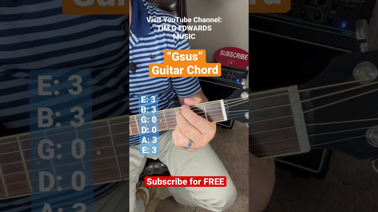 Gsus F Guitar Chord