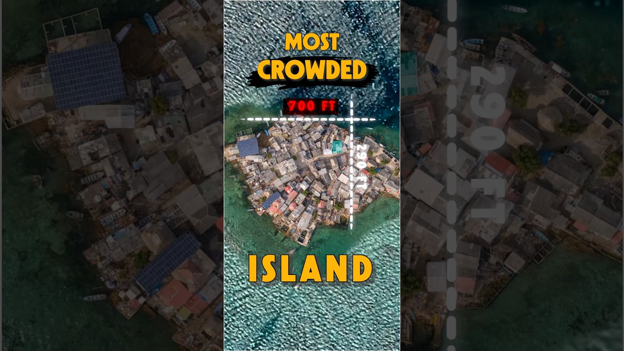 Most Crowded Island on Earth 🌎 | #shorts