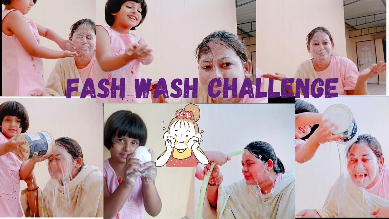 Facewash 🗿🧼 Challenge !! Funny 🤣!! Messy challenge !!