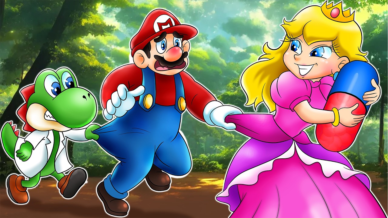 🤒 Mario & Peach Visit the WORST Doctor! 👨‍⚕️😂 | Funny Yoshi Animation