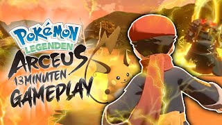 🔴 POKÉMON LEGENDEN ARCEUS 13 Minuten Gameplay + Website Analyse | Domtendos Reaktion
