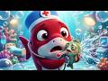 Little Shark Doctor & Sick Ocean Animals 🦈🩺 Hospital & Rescue Song | Healthy Habits Nursery Rhymes