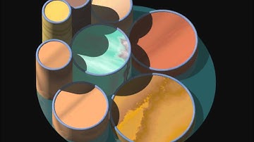 A Steiner Chain of cylinders