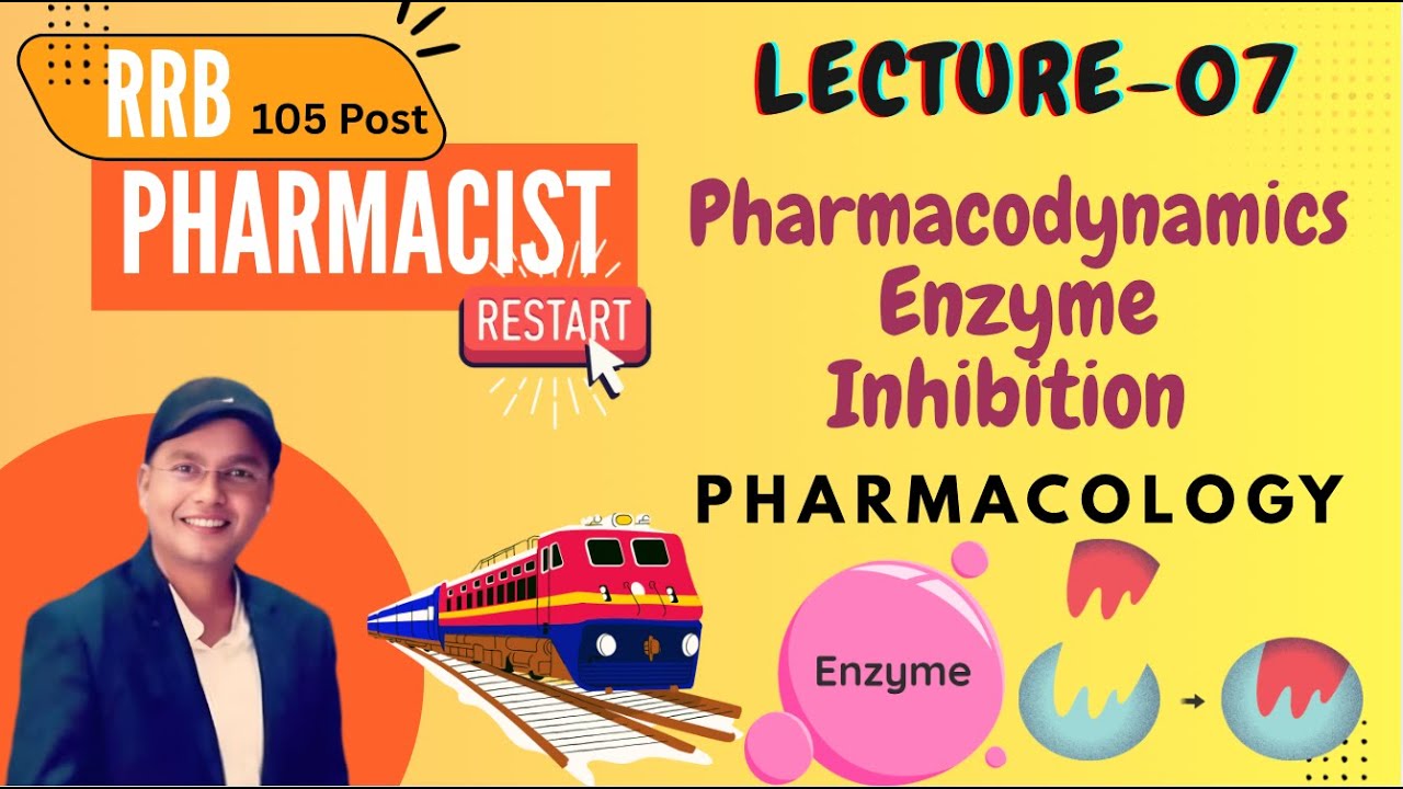 Lecture-7 Enzyme Inhibition - Pharmacodynamics , RRB Pharmacist 105 Post Vacancy