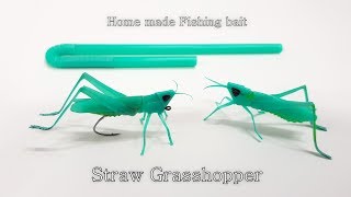 Grasshopper made from straw