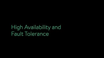 Cloud Definitions - High Availability and Fault Tolerance