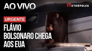 Flávio Bolsonaro chega a Miami, nos Estados Unidos