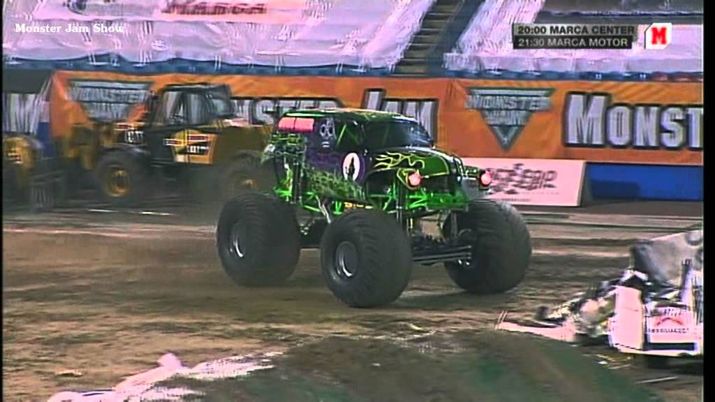 Monster Jam Freestyle Grave Digger Madrid 2011 - YouTube