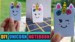 Diy unicorn mini notebook || Mini unicorn notebook || Paper craft || Tan Tanu ||