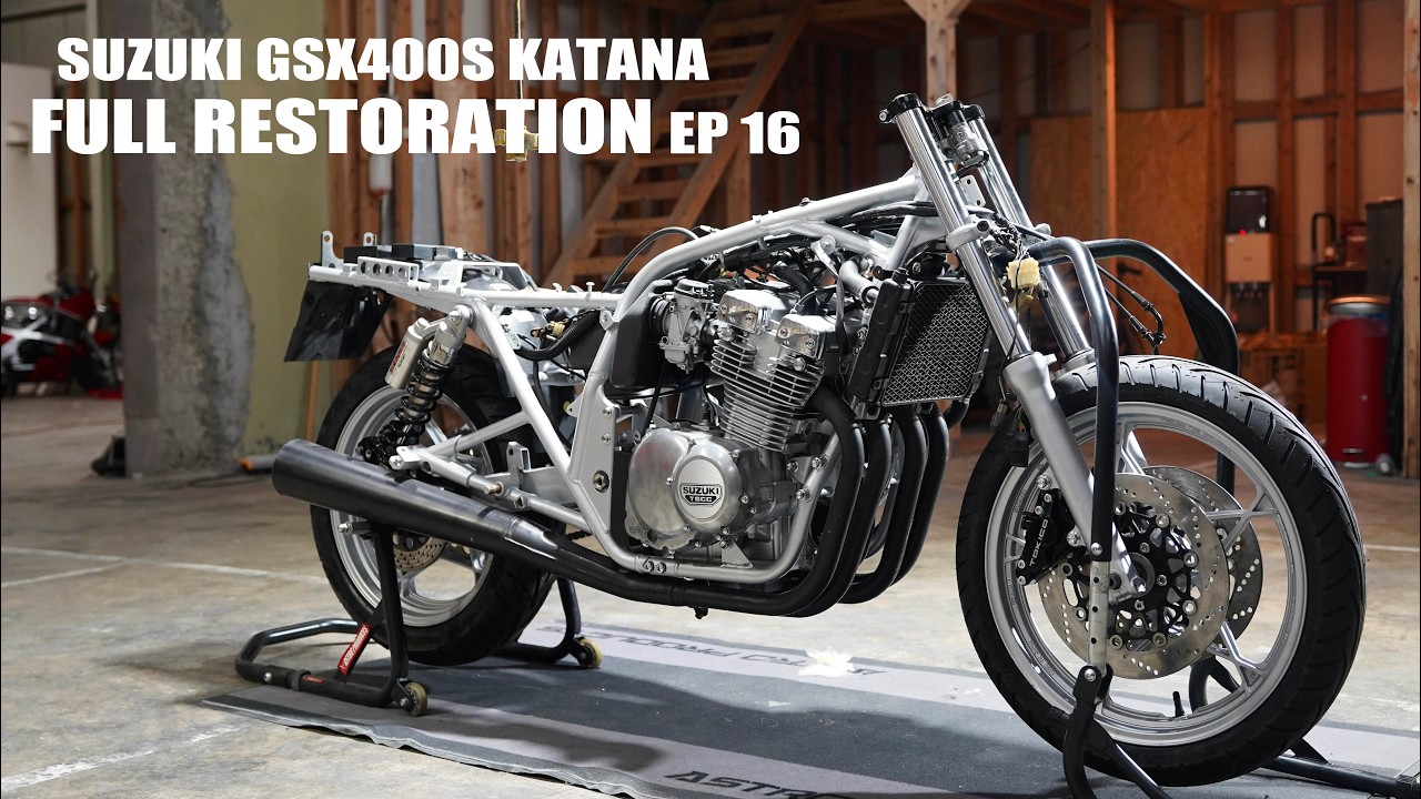 【SUZUKI GSX400S KATANA フルレストア 16】お待たせしました！レストア再開します👍