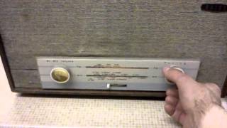 vintage Baird 258 Valve ( tube ) Radio from 1962