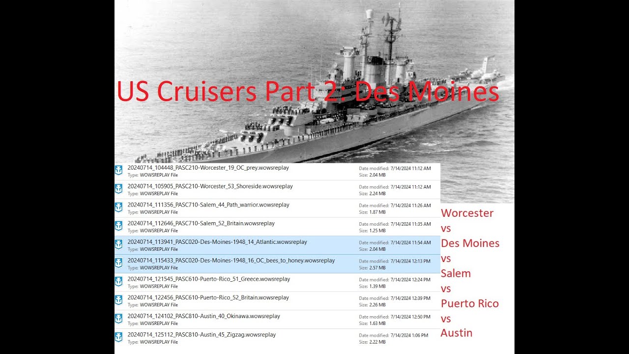 A World of Warships Roundup: US Cruisers Part 2: Des Moines