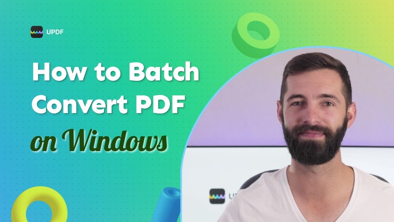 How to Batch Convert PDF on Windows? (To Any Format)