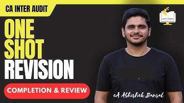 CA Inter | Audit | One Shot Revision | Completion & Review #cainter   #caresults  #caintermediate