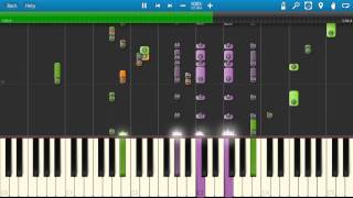 Video thumbnail of "Average White Band - Pick Up The Pieces Piano Tutorial - Synthesia"