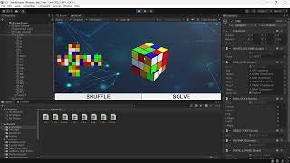 Virtual Rubiks's Cube with Kociemba Solver | Unity | C#