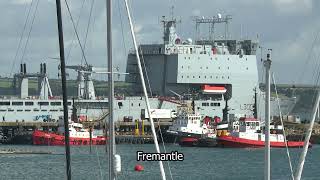 RFA Mounts Bay | Royal Navy | Cornwall | Falmouth | Fremantle stock footage | E16R61 052 by ThamesTv 219 views 5 days ago 21 seconds