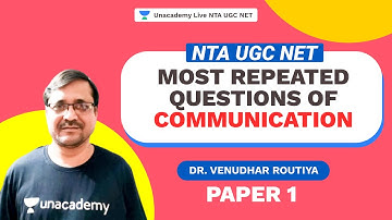 Most Repeated Questions of Communication | Venudhar | NTA UGC NET Paper 1