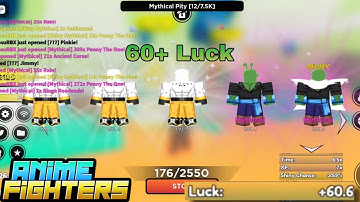 1 Max Open in Every Map with 60+ Luck + 1 Hour of Max Opens in World 1 [Anime Fighters Simulator]