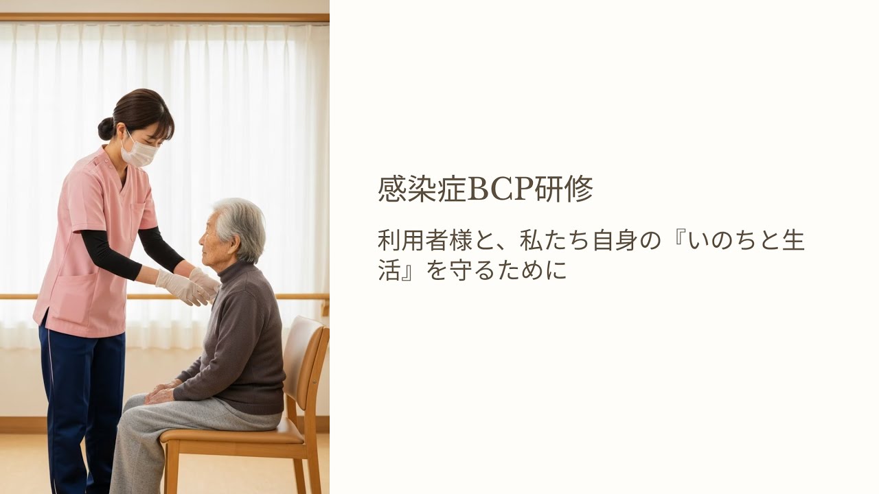 【職員向け】介護施設の感染症BCP動画視聴訓練（約10分）
