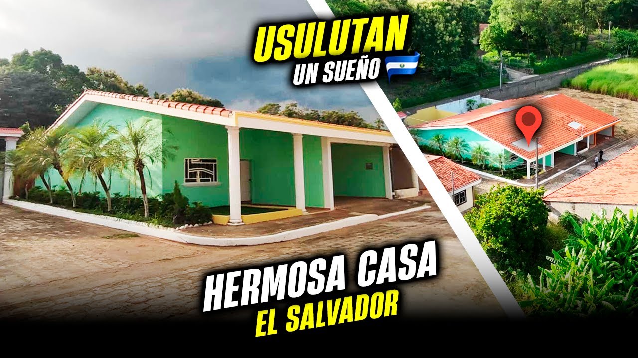 🏠HERMOSA CASA en VENTA en USULUTAN en EL SALVADOR😎Muy Cerca del Centro y Buen Precio🤑