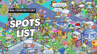 Final Frontier Story | Spots List