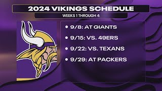 FOX 9's Vikings crew reacts to 2024 schedule release