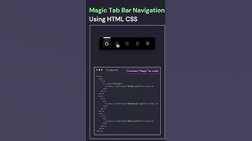 Animated Navigation Bar Using HTML & CSS #learnskillswithayush #coding #skill