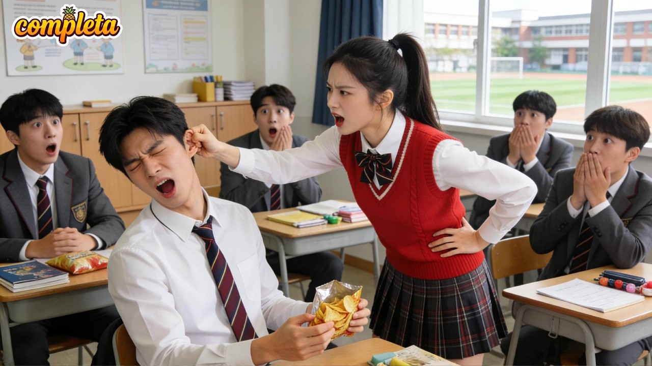 Nadie desafiaba al CEO. Hasta q una estudiante le torció la oreja gritándole… ¡y cayó rendido!