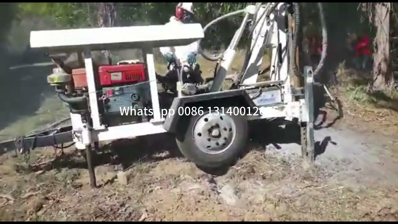 Chilean customers are using our HF150W water well drilling rig for drilling business.