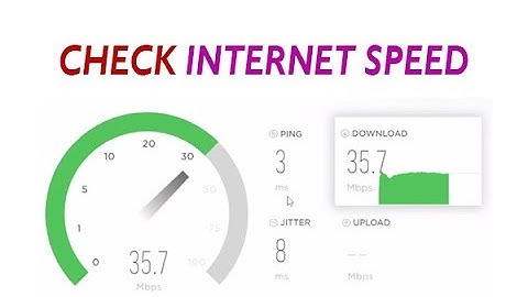 🔥 How to check internet speed