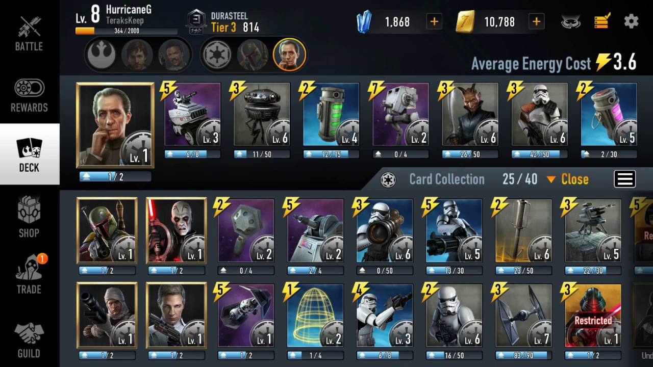 Star Wars Force Arena - The Galactic Empire - HELP!!!