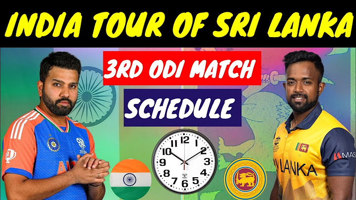 India tour of Sri Lanka 2024 3rd odi match full schedule and head to head records