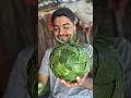 Making a GIANT Green Tomato from Leaves 😳🍃 | Satisfying Craft #shorts