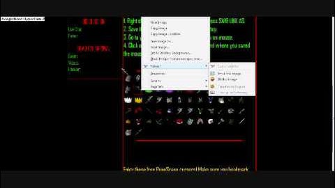 How to get a free runescape cursor