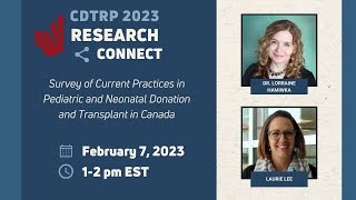 CDTRP Research Connect - Dr. Lorraine Hamiwka & Laurie Lee