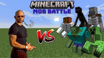 Andrew Tate (Top G) vs Mutant Creatures Mod! Minecraft Mob Battles