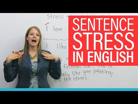 How SENTENCE STRESS changes meaning in English