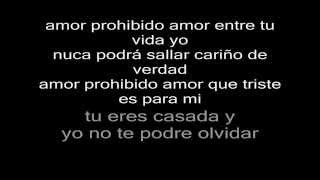 Garras De Amor - Amor prohibido Letras HD chords