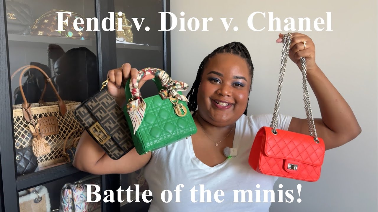 Comparison Review: Chanel Mini 2.55 v. Mini Lady Dior v. Fendi