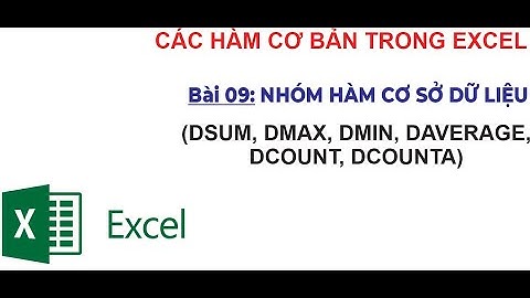 Nhóm Hàm Cơ Sở Dữ Liệu