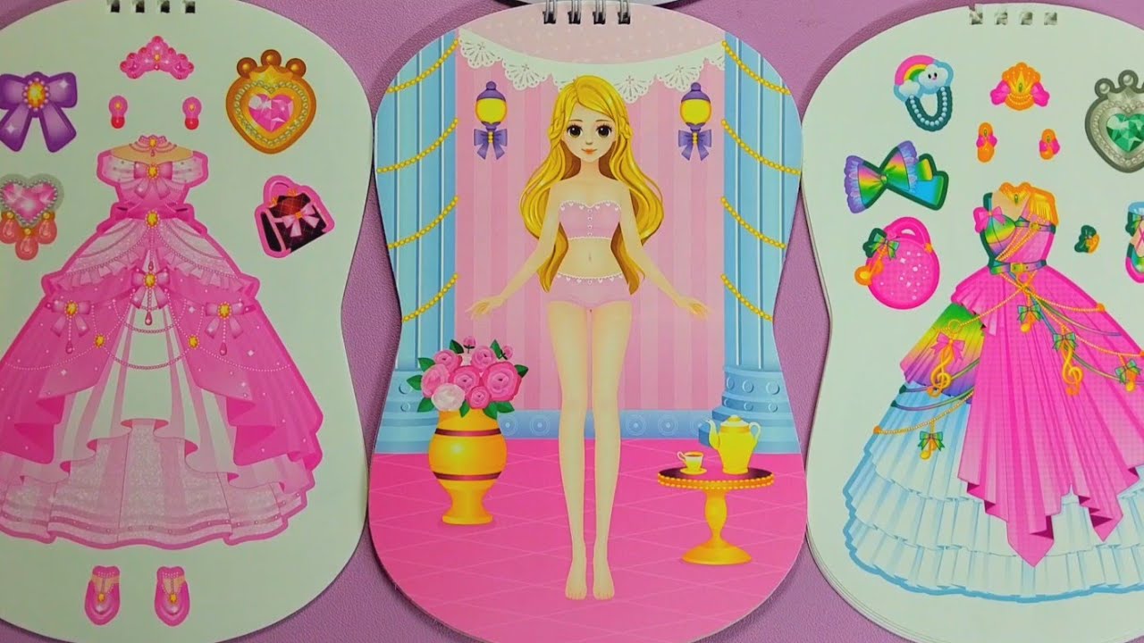 作業動画プリンセスステッカーデコ❤️ステッカーデコASMR